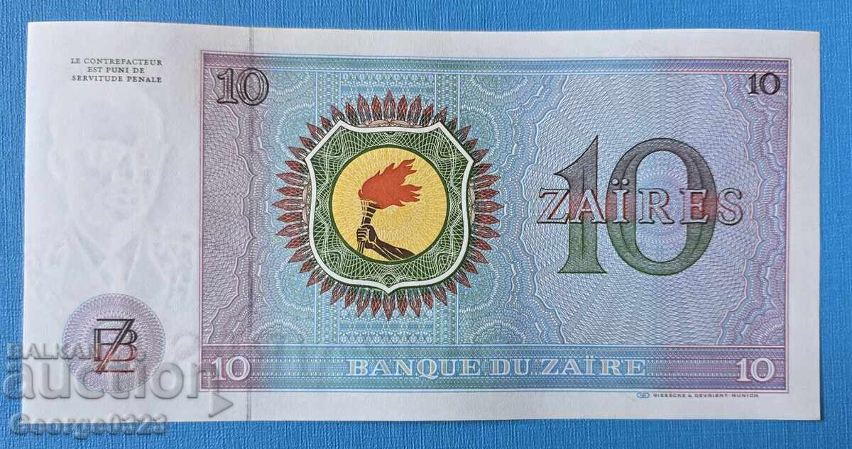 Zair 1977 10 zaire UNC Nouă cu preț € 9.00 | 17.60 BGN