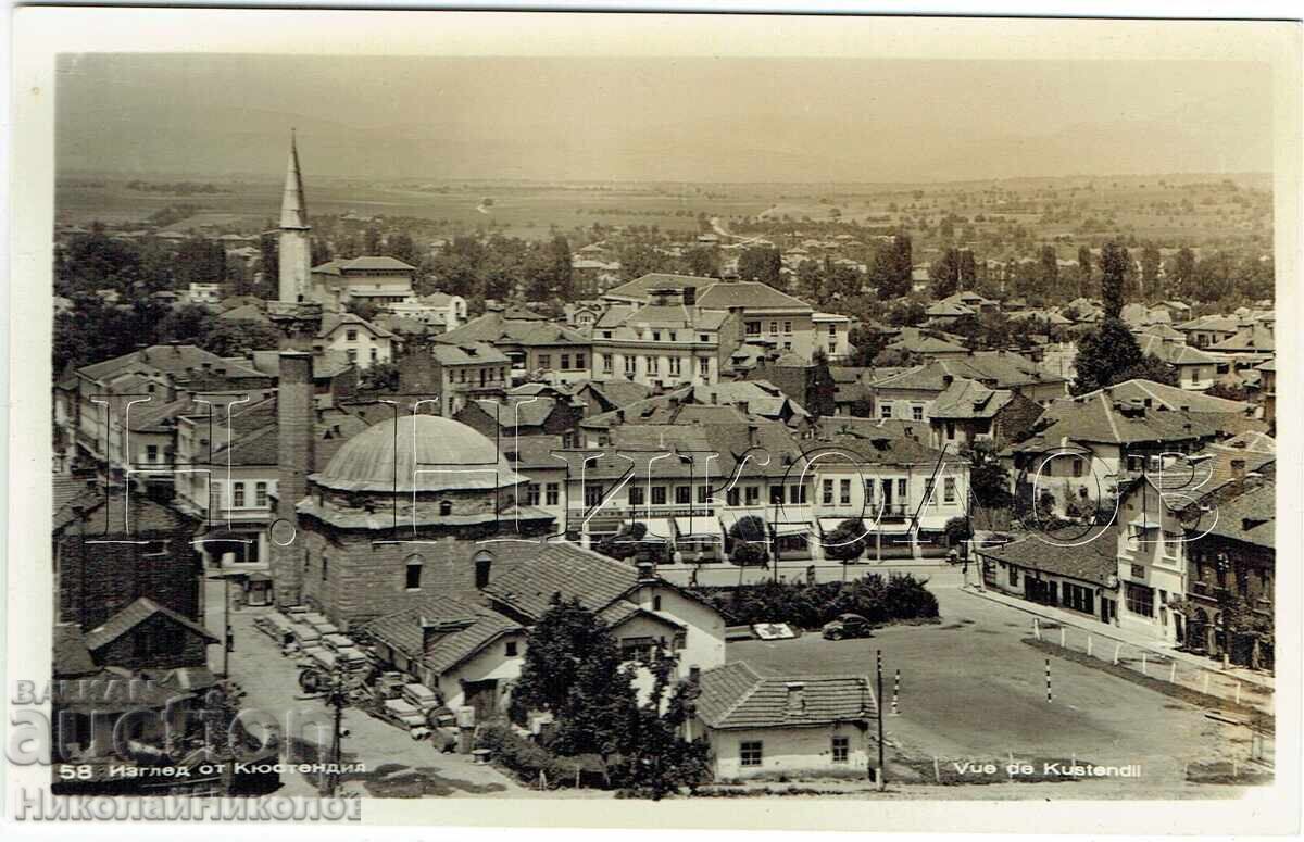 CARTE POȘTALĂ VECHE KÜSTENDIL VEDERE A ORAȘULUI J628