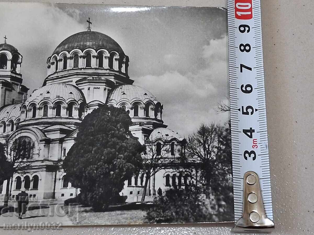 Postcard photo Sofia 1960 Nevsky memorial temple - 5