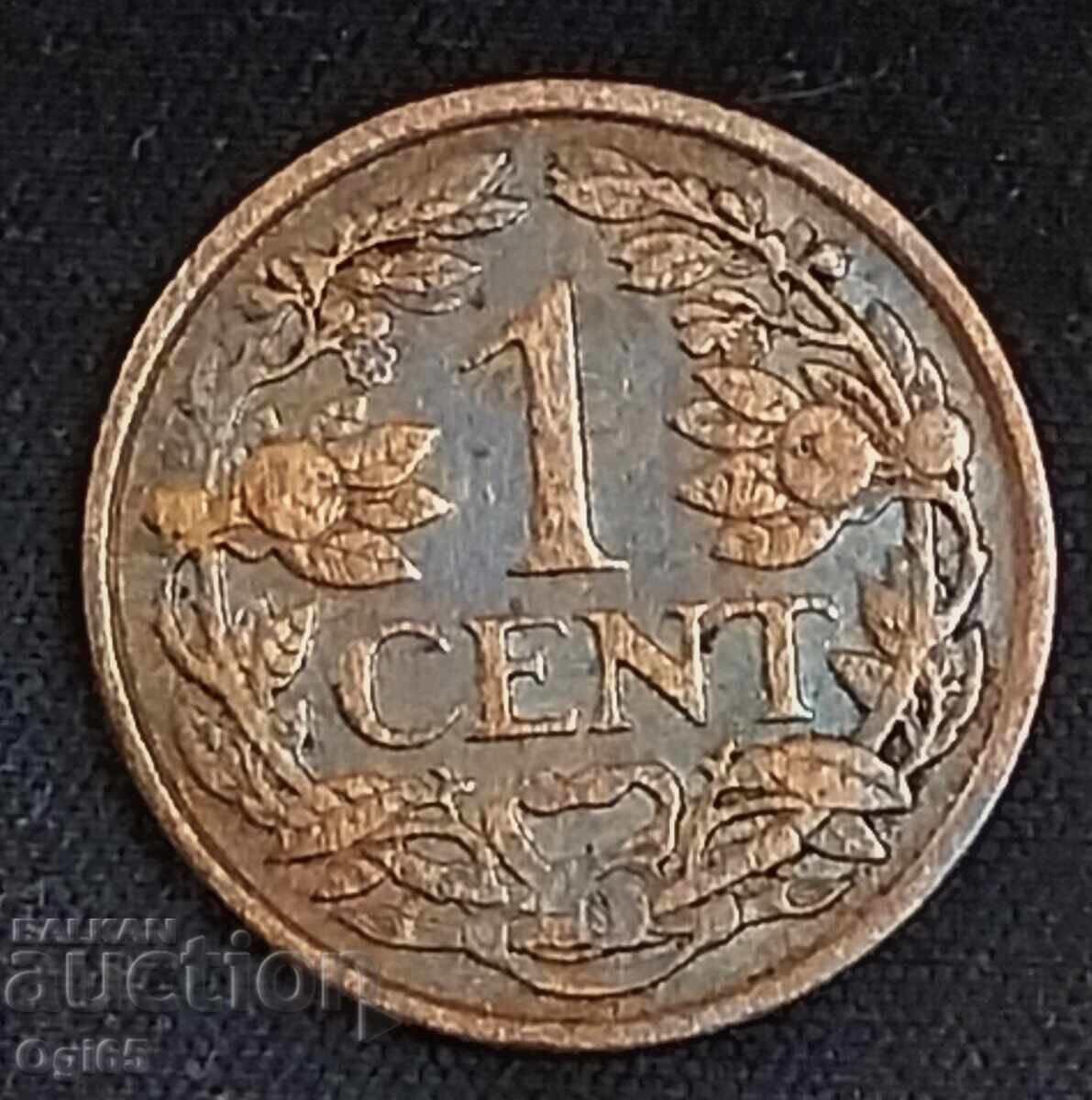 Netherlands 1 Cent 1926 bronze coin
