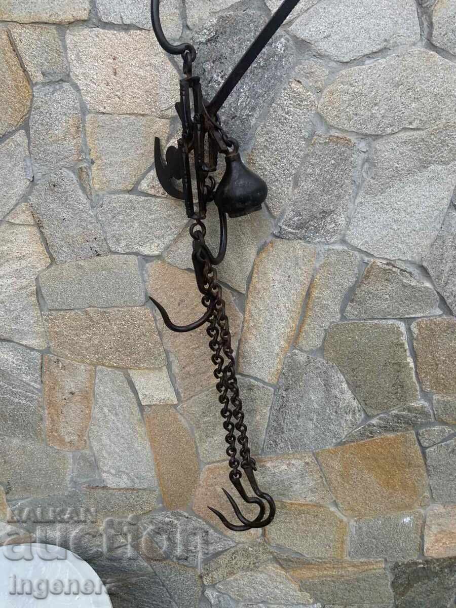 CÂNTAR OTOMAN URIAȘ ORNAMENTE TOPUZ DIN ALAMĂ - 5