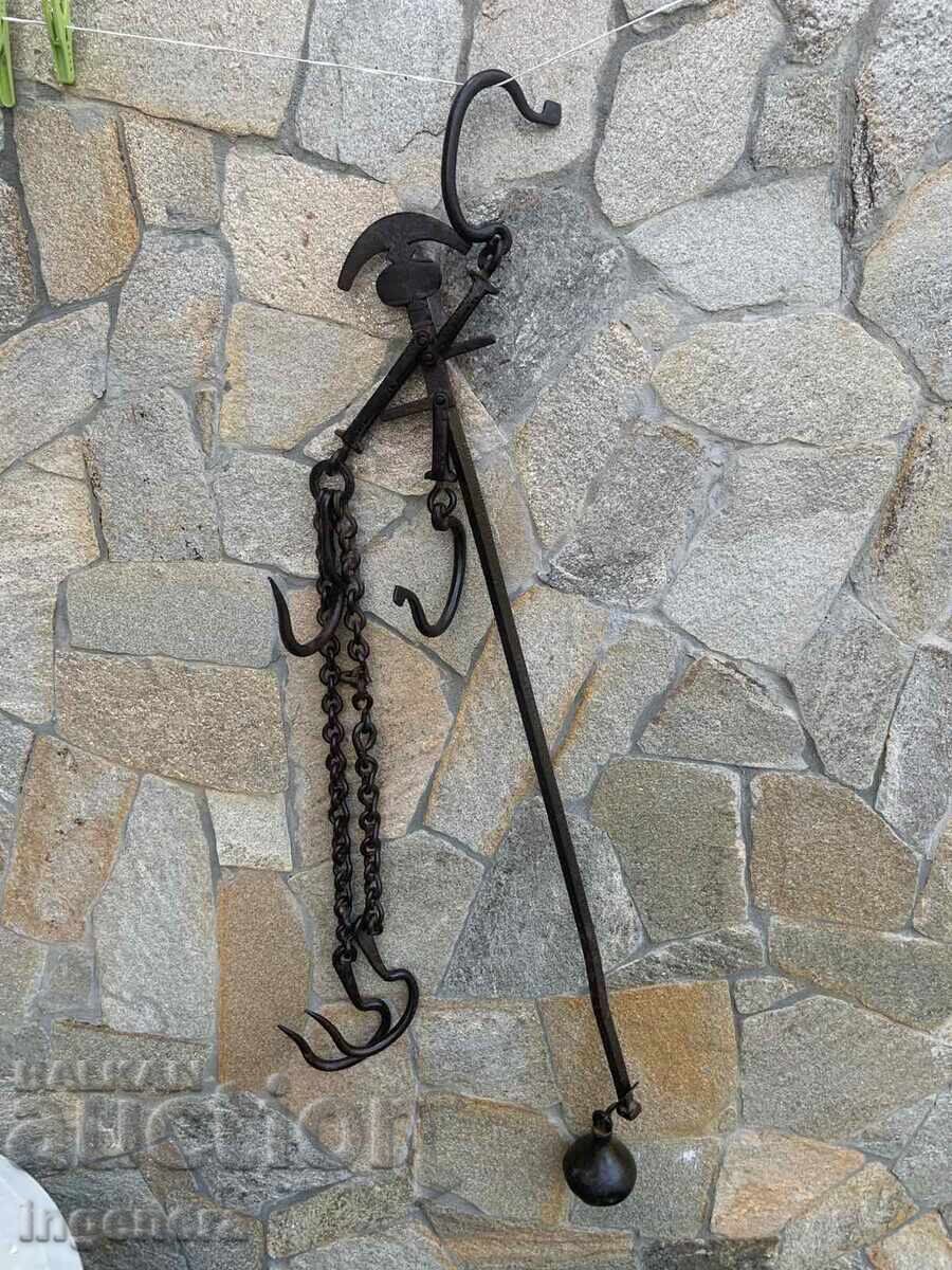 CÂNTAR OTOMAN URIAȘ ORNAMENTE TOPUZ DIN ALAMĂ