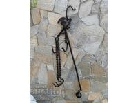 HUGE OTTOMAN ORNAMENTAL BRASS STEELYARD SCALE WITH WEIGHT