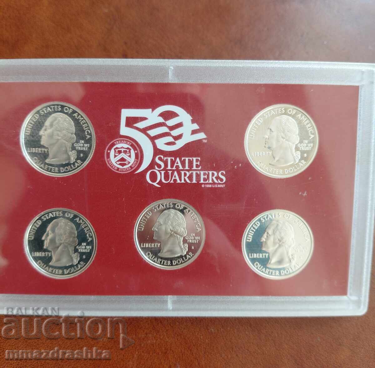 Livrarea Set de monede din argint USA 2005 PROOF SET
