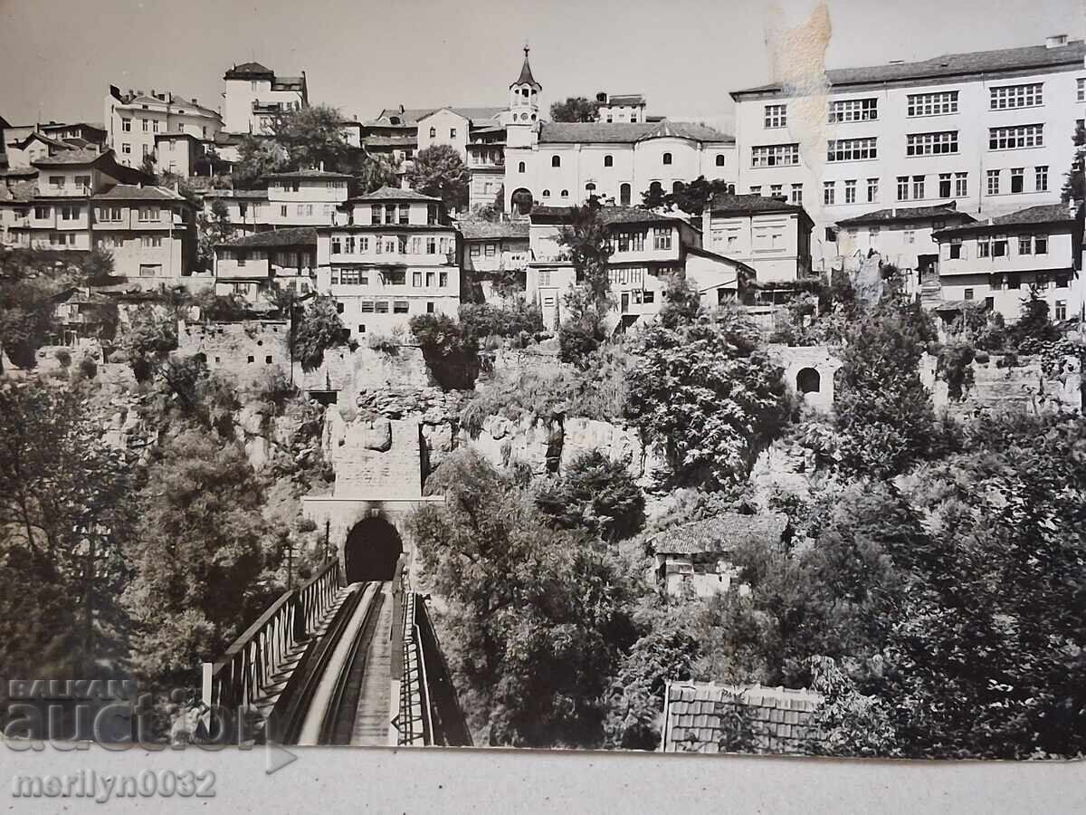 Φωτογραφία καρτ ποστάλ Τάρνοβο 1960 γ. Πανοραμική άποψη Φωτογραφία καρτ ποστάλ Τάρνοβο 1960 γ. Πανοραμική άποψη