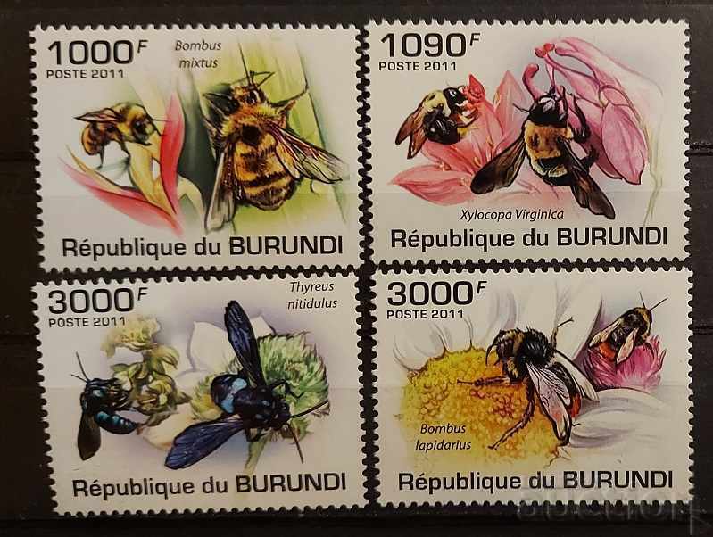 Burundi 2011 Faună/Animale/Insecte/Albine 8 € MNH