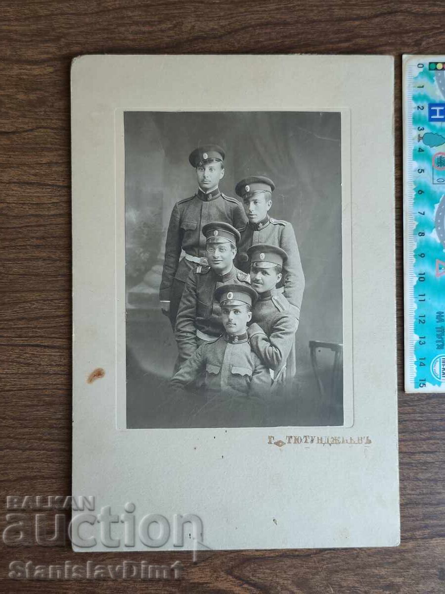 Fotografie veche pe carton Regatul Bulgariei - Primul Război Mondial