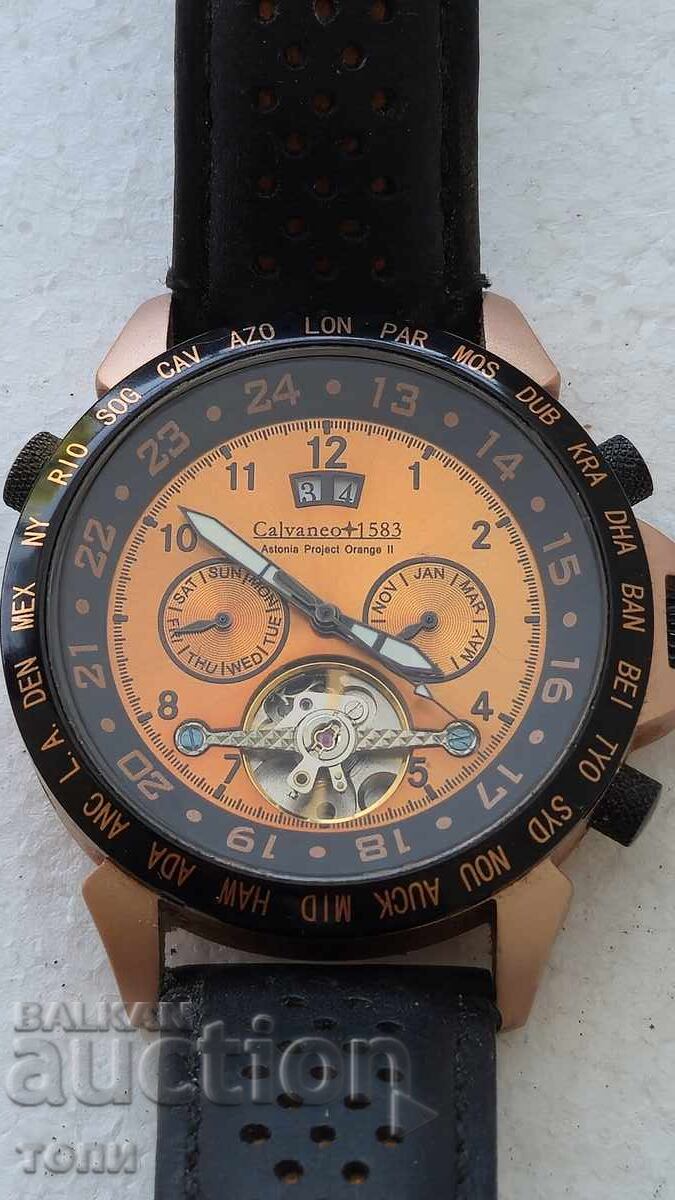 CALVANEO 1583 ΑΥΤΟΜΑΤΟ CHRONOGRAPH ΣΠΑΝΙΟ ΛΕΙΤΟΥΡΓΙΚΟ !!!!! με τιμή € 17.50 | 34.23 BGN