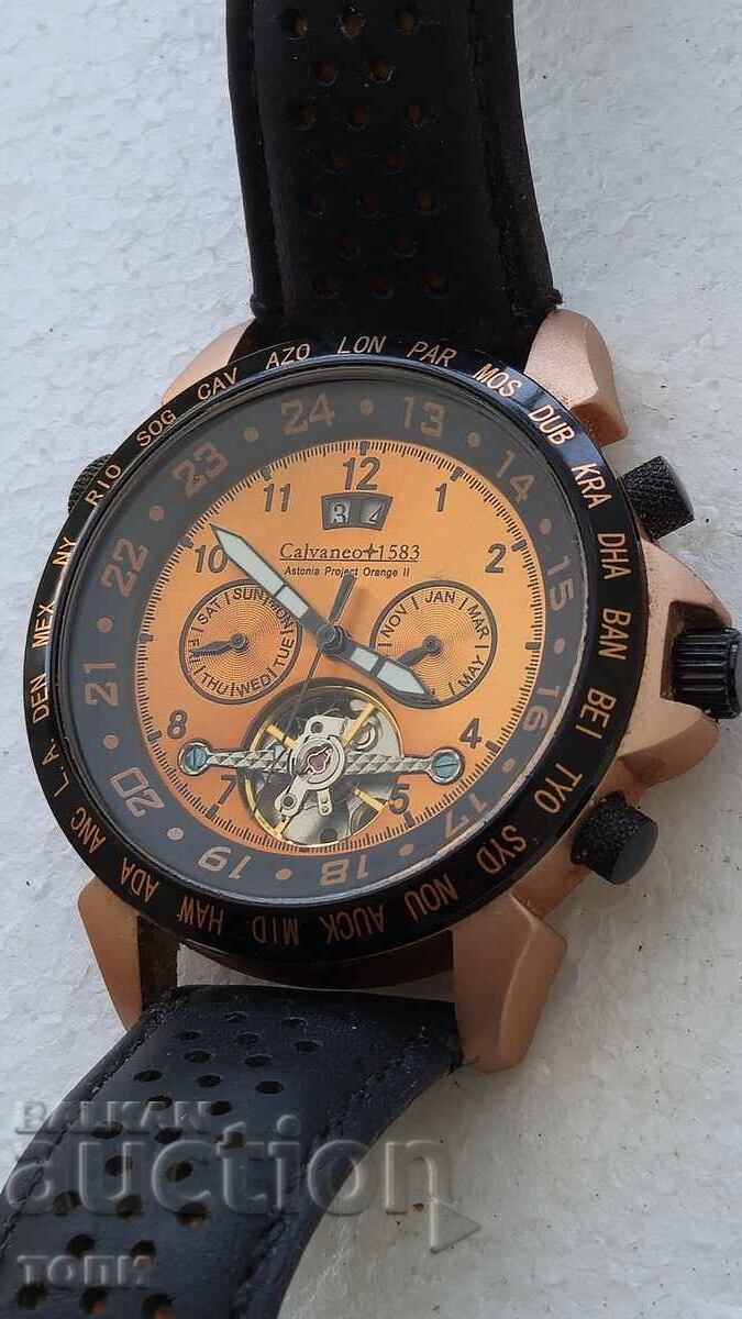 CALVANEO 1583 ΑΥΤΟΜΑΤΟ CHRONOGRAPH ΣΠΑΝΙΟ ΛΕΙΤΟΥΡΓΙΚΟ !!!!! - 5