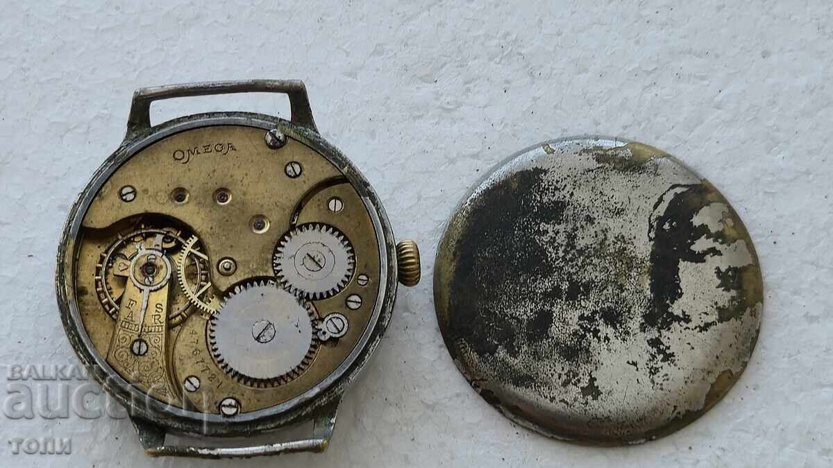 OMEGA SWISS MADE MILITARY WORLD WAR I RARE WORKING