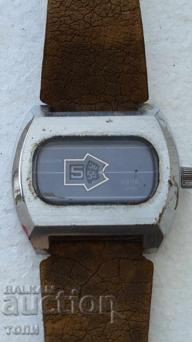 ORION DIGITAL SWISS MADE RARE WORKING NO WARRANTY BZC !!!!
