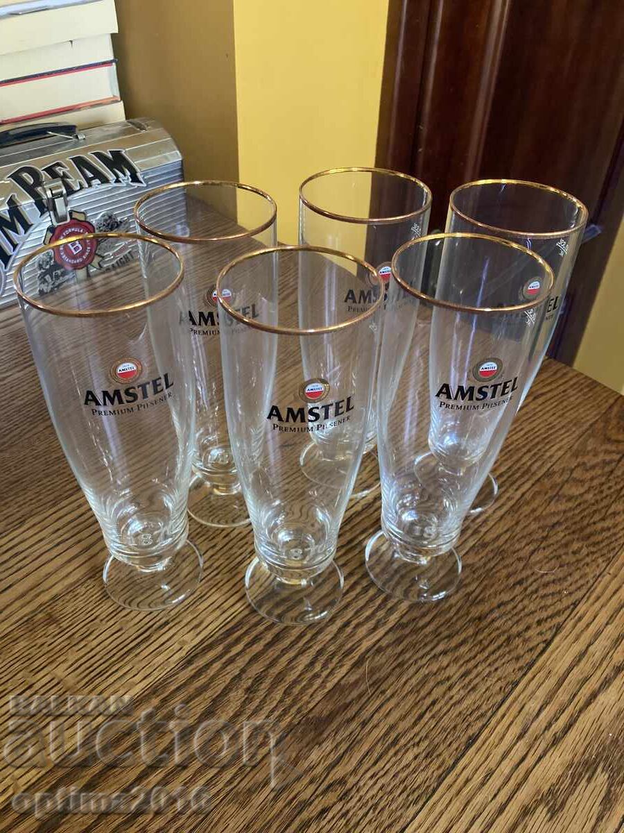 Amstel beer glasses with price € 10.00 | 19.56 BGN