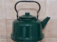 Enameled teapot made of soca, dish with enamel, NRB