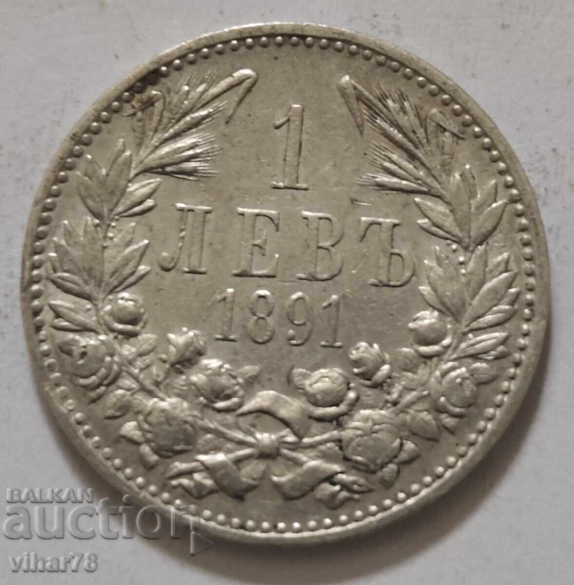 MONEDA DE ARGINT DE 1 BGN 1891