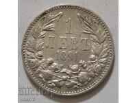 MONEDA DE ARGINT DE 1 BGN 1891