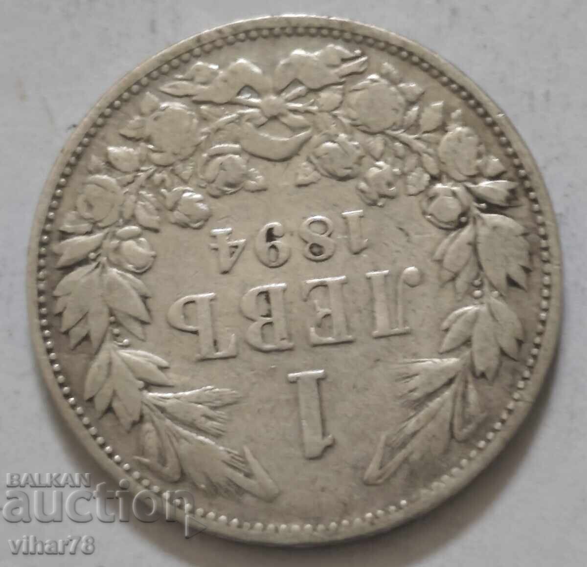 Licitație MONEDĂ DE ARGINT DE 1 LEU 1894