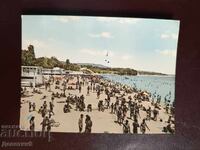 Варна - Изглед от плажа 1960 г. (надписана)