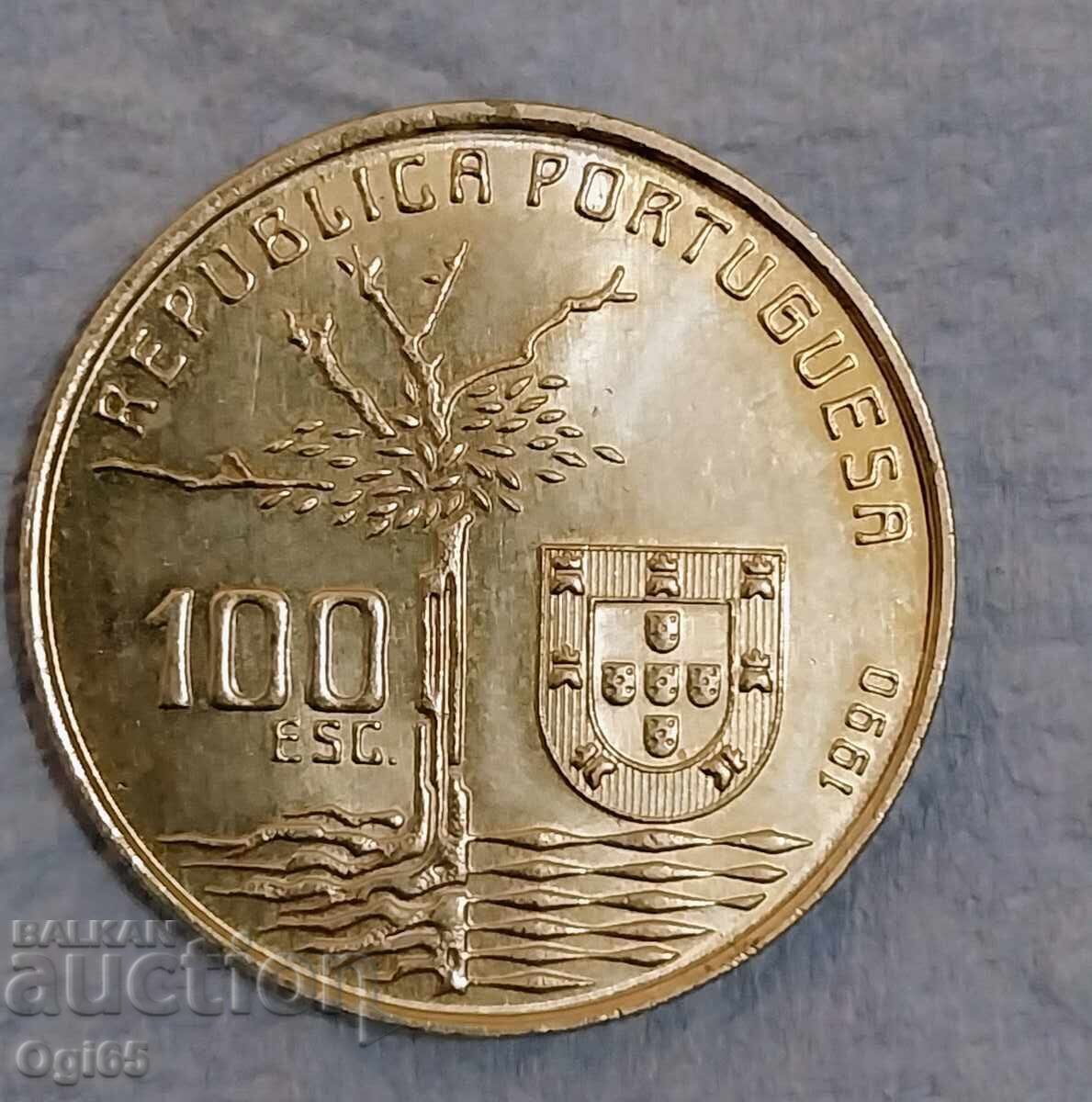 Επετειακό κέρμα από την Πορτογαλία 100 Εσκούδο 1990 με τιμή € 3.00 | 5.87 BGN