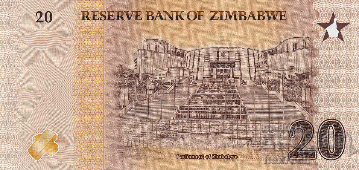 Licitație ❤️ ⭐ Zimbabwe 2026 20 zig UNC nouă ⭐ ❤️