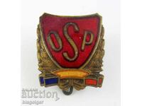 Communist Romania-Sports Council-Badge of Honor-Enamel-1945