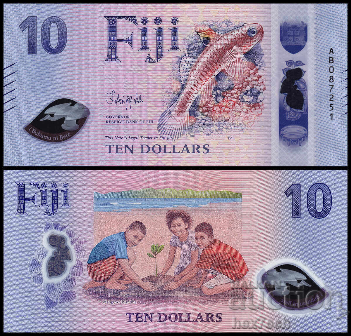 ❤️ ⭐ Fiji 2026 10 Dollars Polymer UNC New ⭐ ❤️ ❤️ ⭐ Fiji 2026 10 Dollars Polymer UNC New ⭐ ❤️