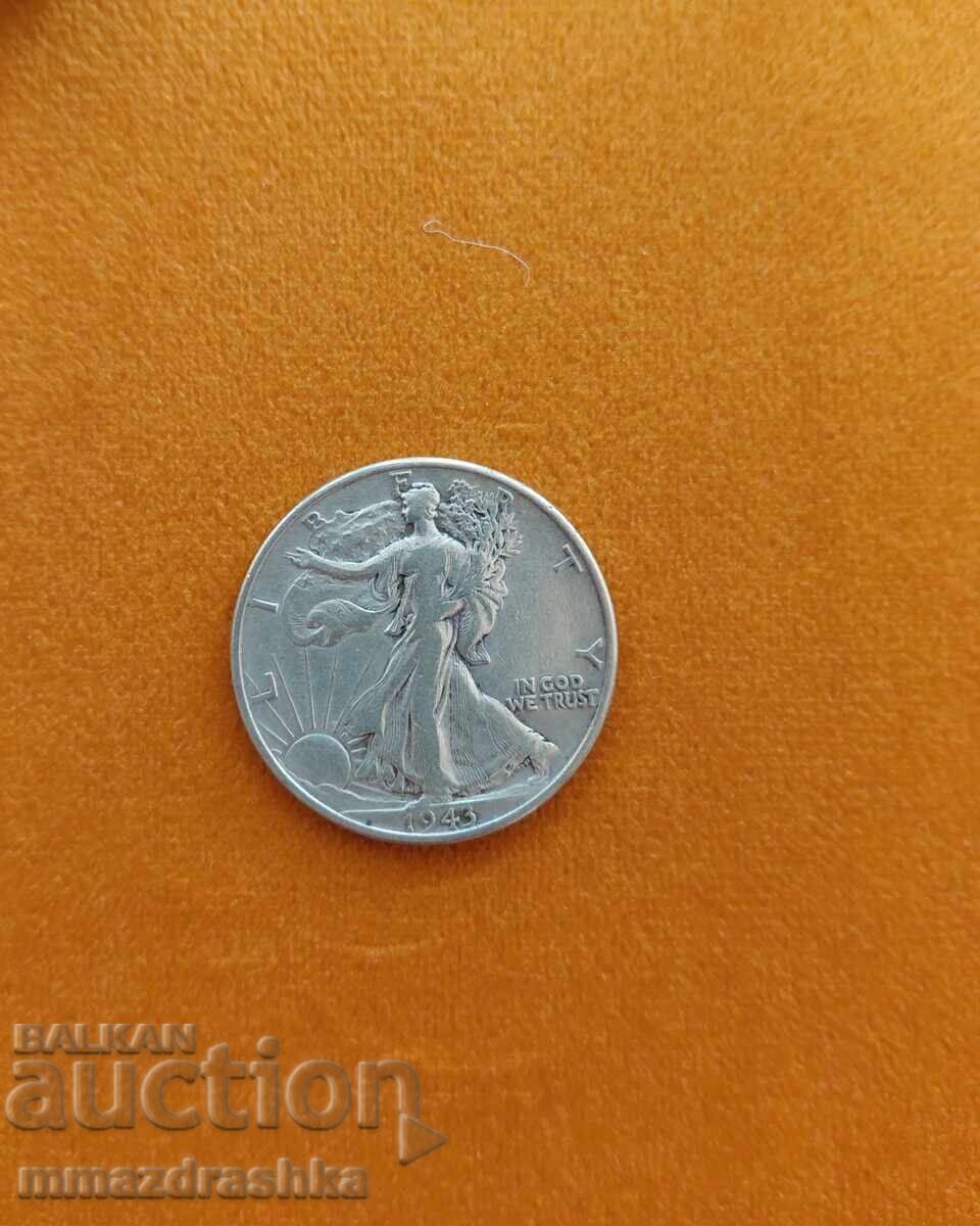 Monedă de argint Half Dollar 1943 SUA cu preț € 32.00 | 62.59 BGN
