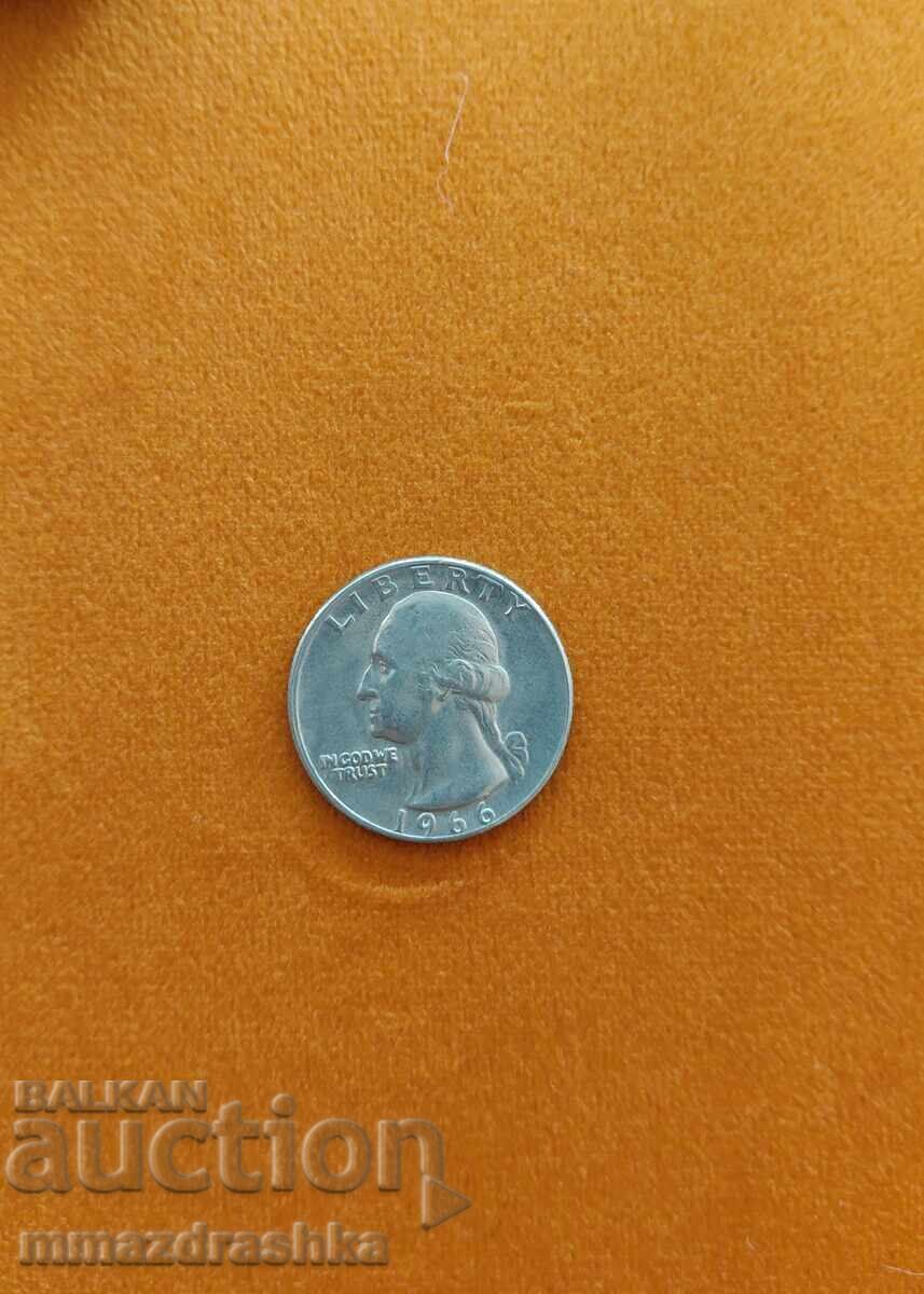 Κέρμα 1/4 δολαρίου ΗΠΑ 1966 με τιμή € 0.91 | 1.78 BGN