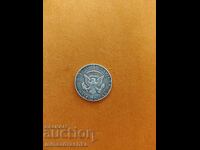 Monedă de argint Half Dollar 1964 SUA Kennedy