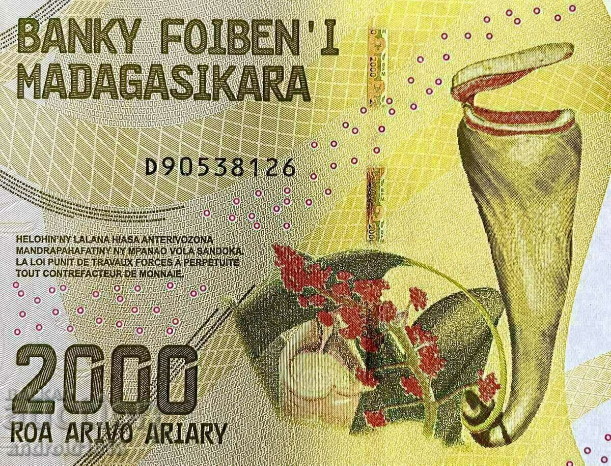 Livrarea MADAGASCAR - PRET SUPERIOR!! 2000 ARIARY 2017, UNC