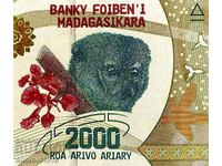 MADAGASCAR - PRET SUPERIOR!! 2000 ARIARY 2017, UNC