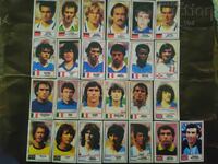 Collection of 25 ⚽ Rothmans football international stars cards