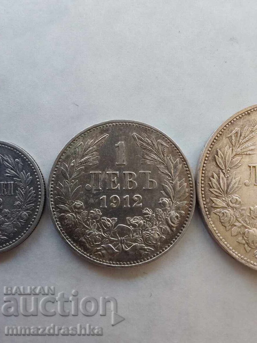 Licitație Lot de monede din argint din anul 1912