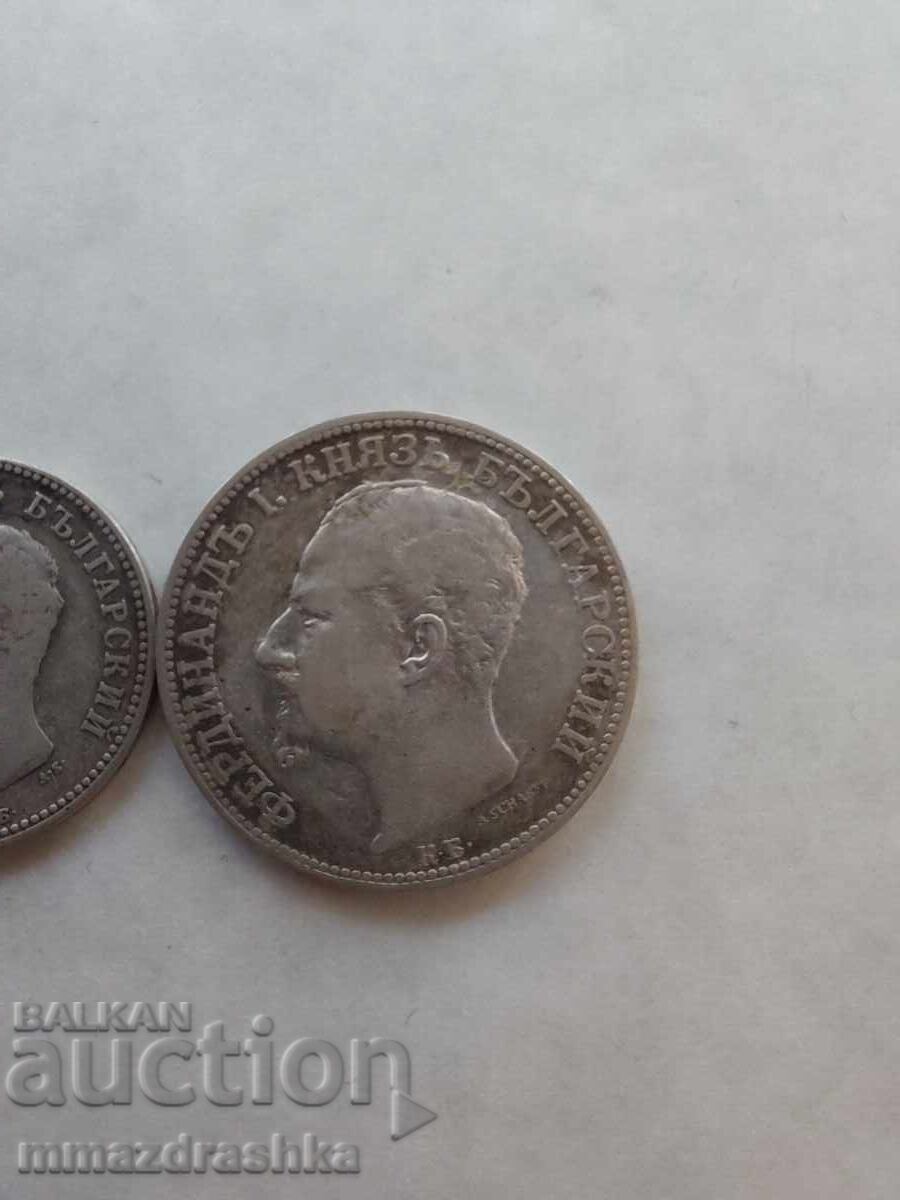 Livrarea Monede de argint de 1 și 2 leva din 1891