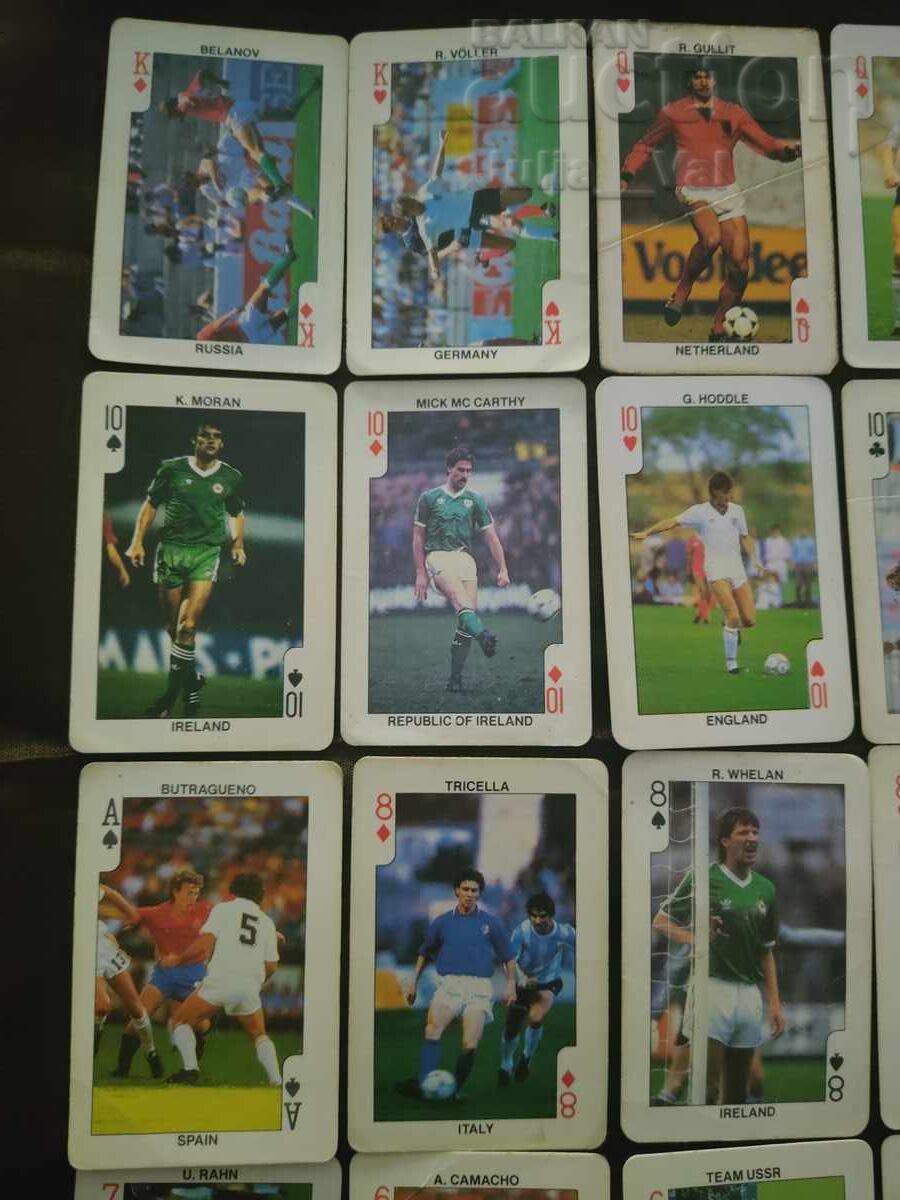 Colecție de 29 de cărți de joc de fotbal BZC de 1 cent cu preț € 1.50 | 2.93 BGN