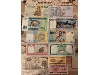 Lot bancnote 11 bucăți UNC
