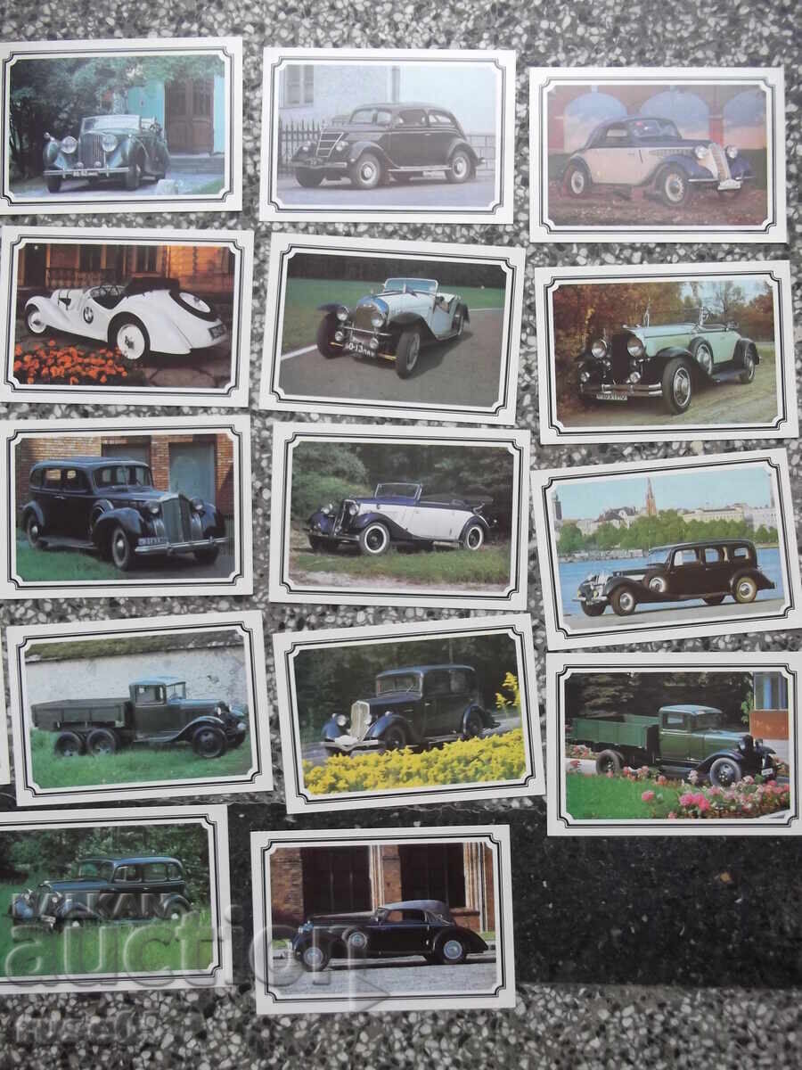 Set 18 cărți poștale "Mașini retro" - 5