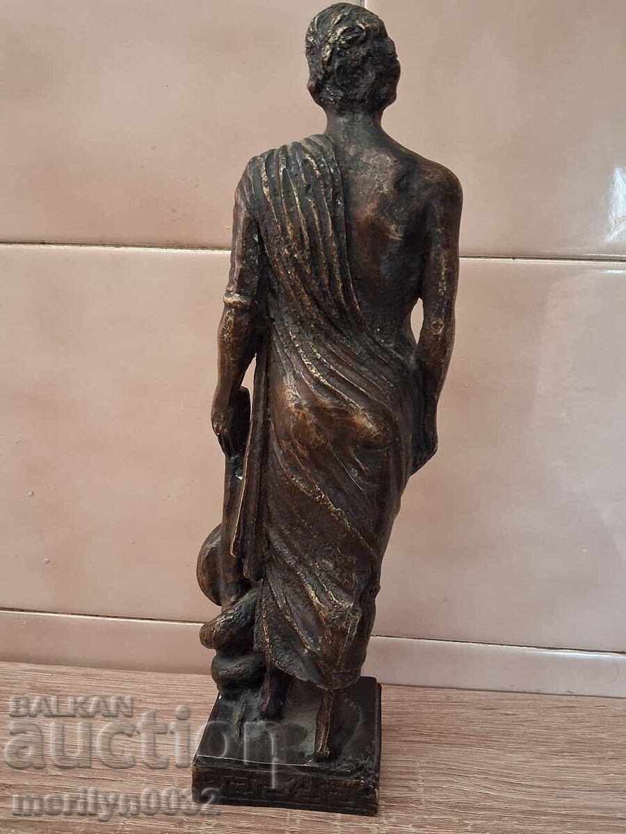 Statuetă zeul Asclepius bronz figurină sculptură replică - 6 Statuetă zeul Asclepius bronz figurină sculptură replică - 6