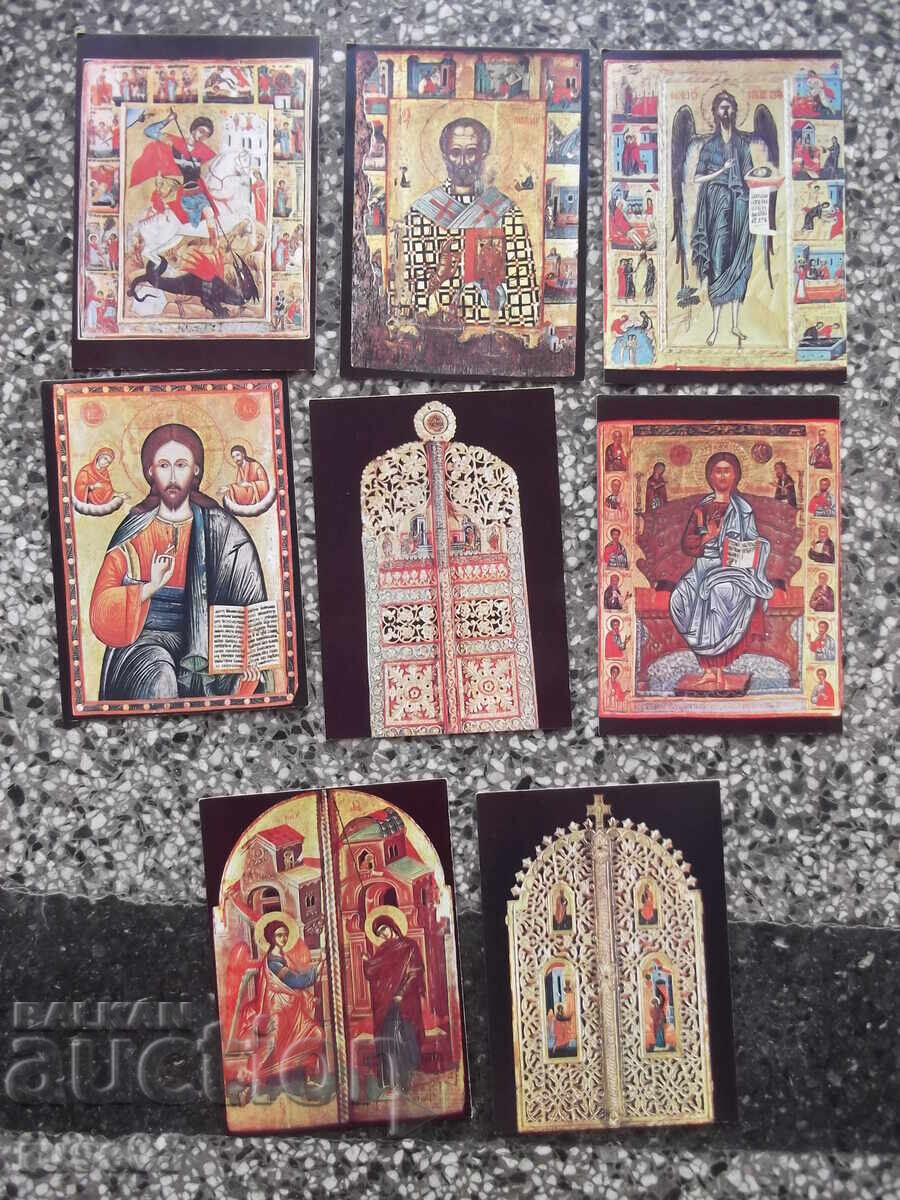 Licitație Set 8 cărți poștale "Icoane din Veliko Târnovo"