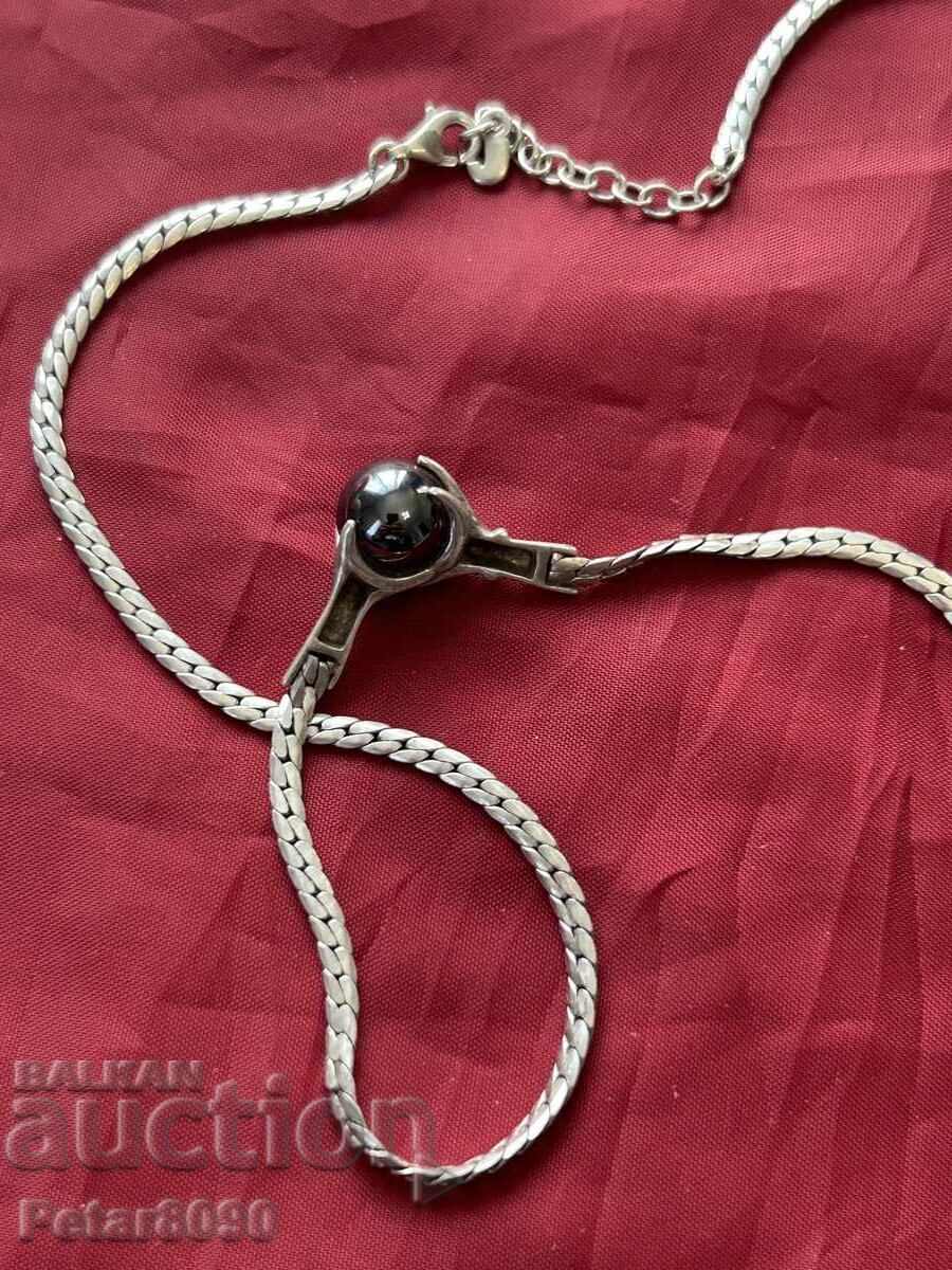 Livrarea Colier vintage din argint cu perlă 13,3 grame