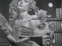 2) Petar Chinovski signed etching engraving graphic ex-libris