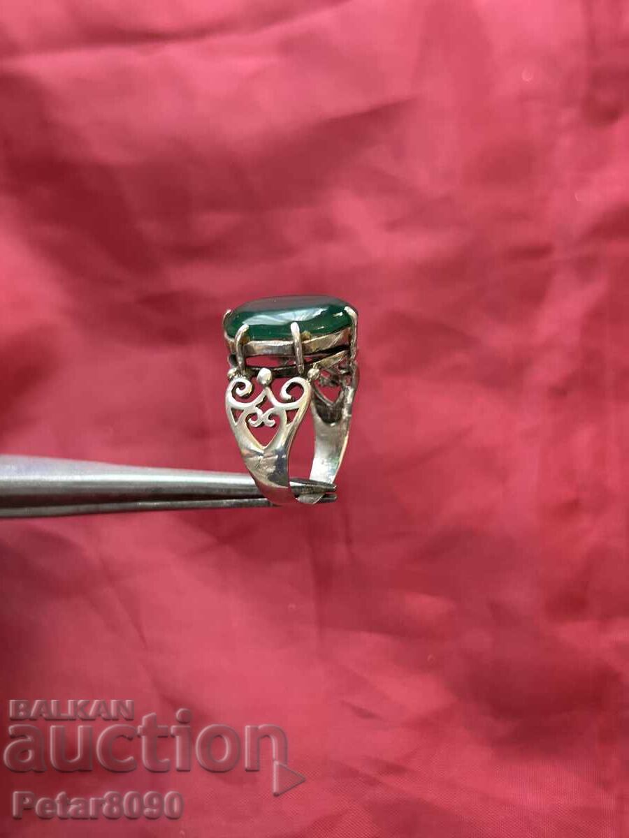 Vintage handmade silver ring 18.5mm - 5