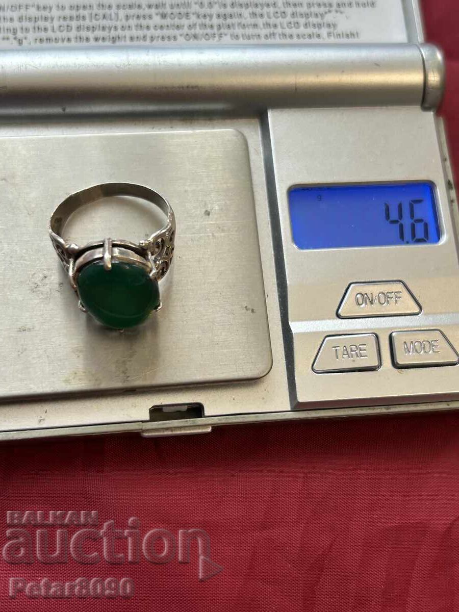Vintage handmade silver ring 18.5mm - 6