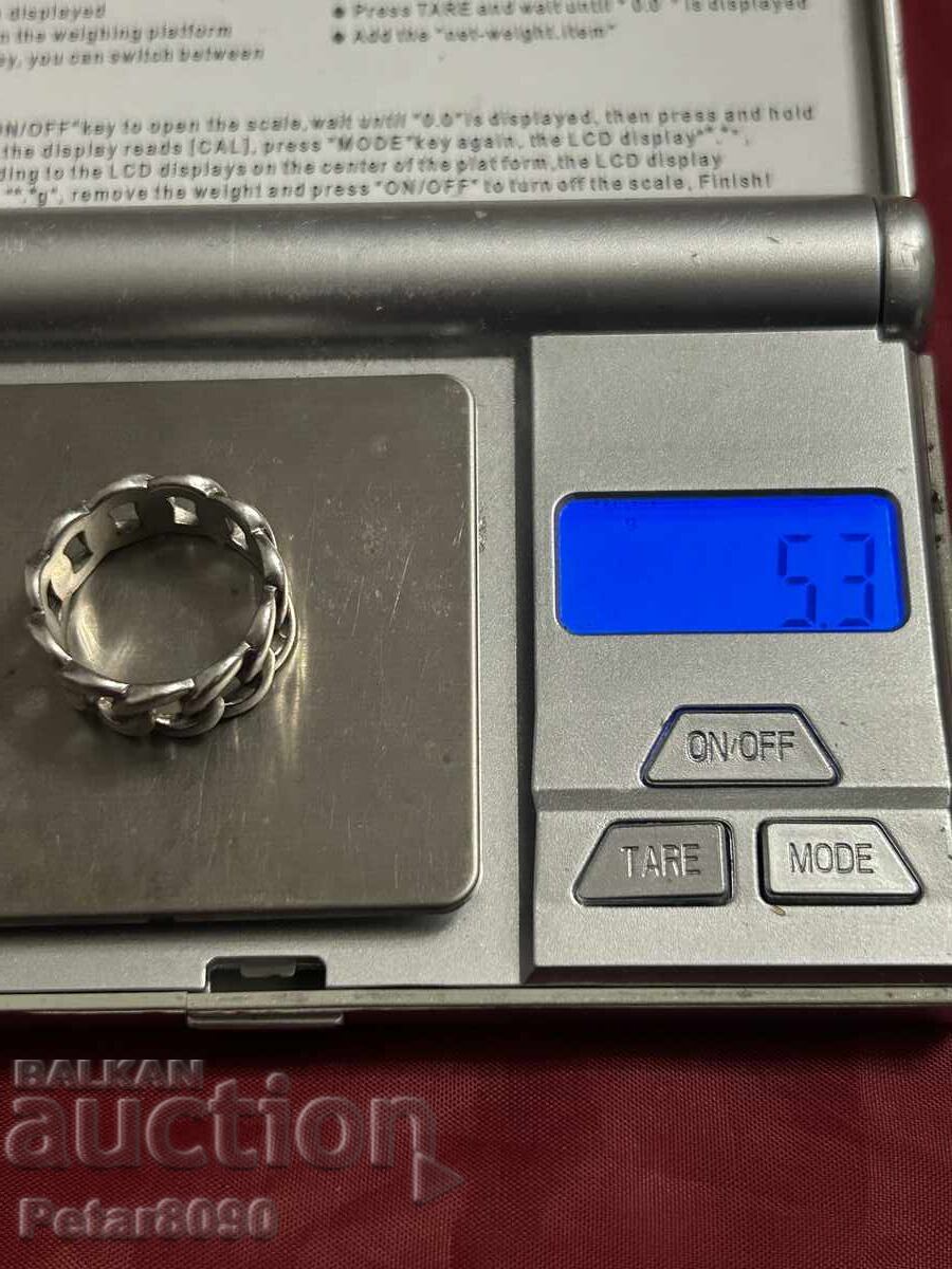 Delivery of Women's Silver Ring 17mm