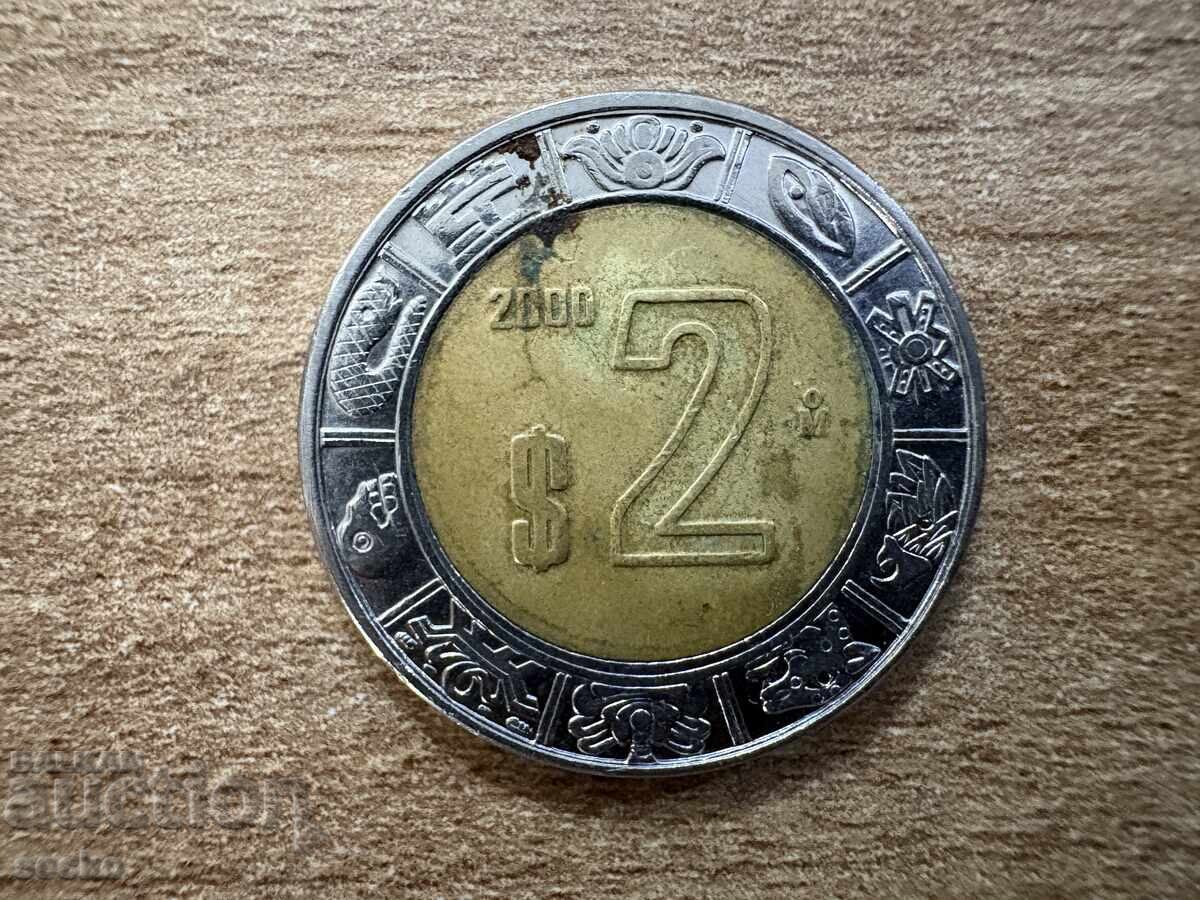 Mexic - 2 pesos (2000) Mexic - 2 pesos (2000)