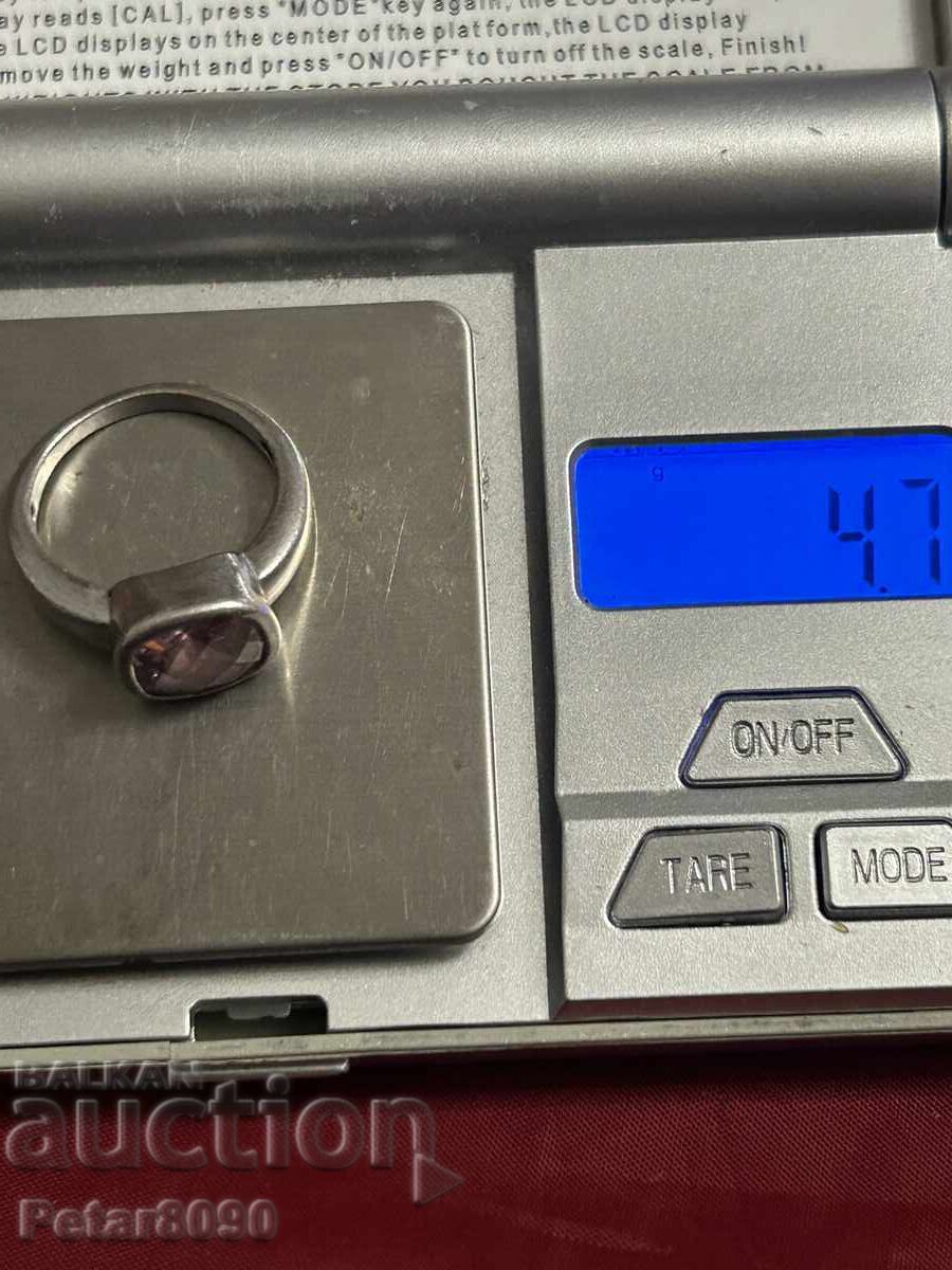Γυναικείο ασημένιο δαχτυλίδι 17mm - 5