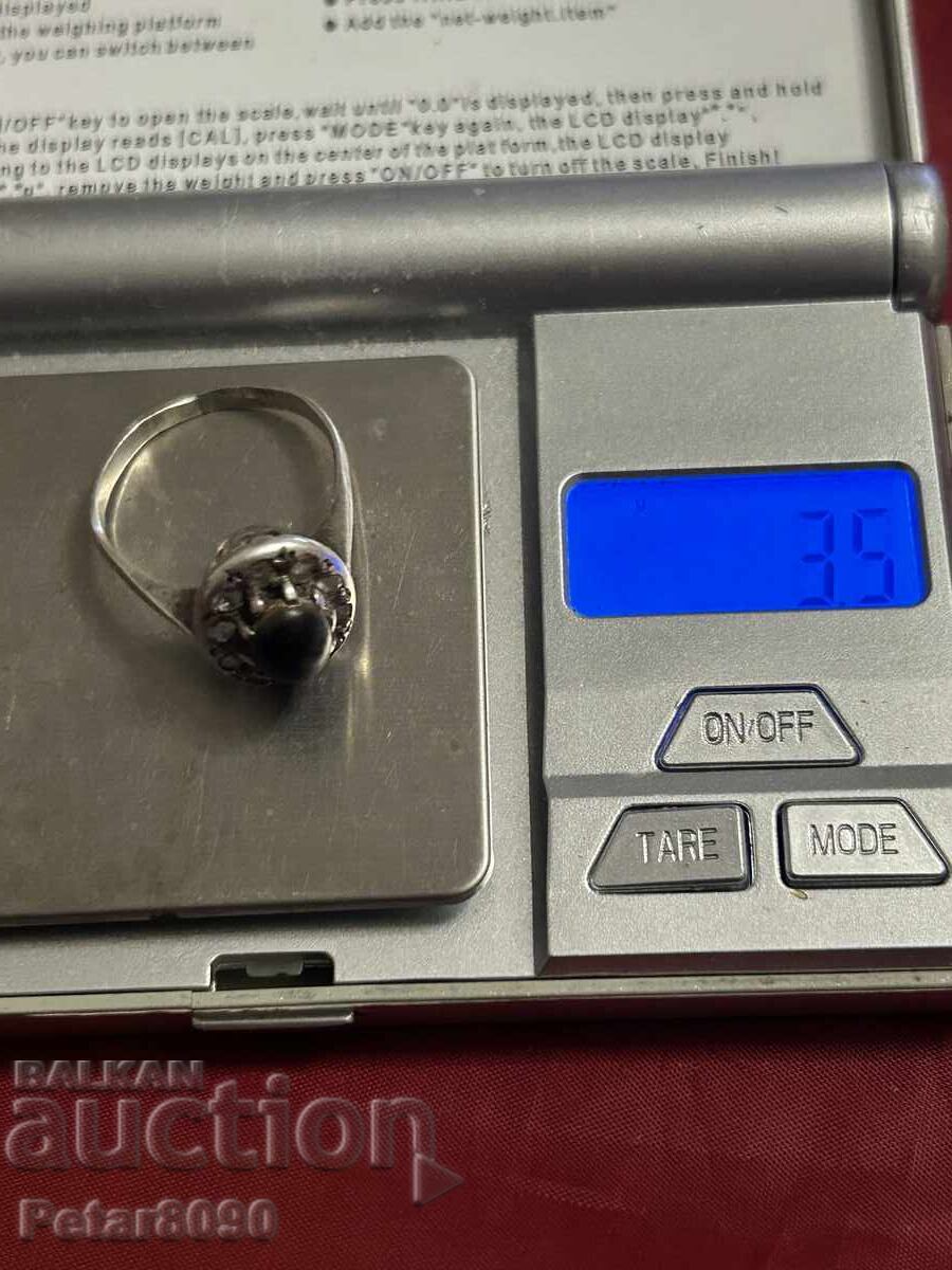 Old silver ring 19mm - 5