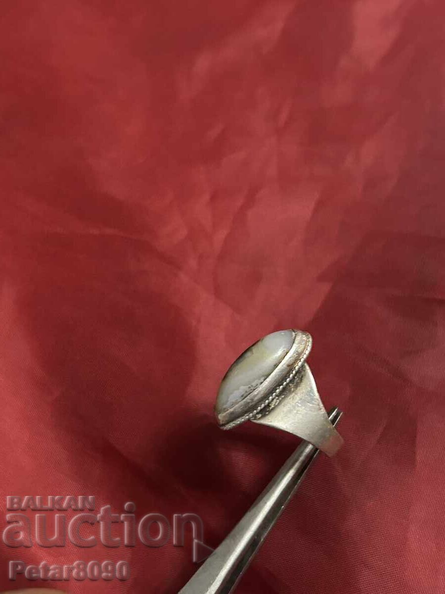 Silver ring with a large stone with price € 13.00 | 25.43 BGN