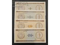 Κούβα, νομισματικό πέσο 1985 UNC σειρά D (στενή) πέσος