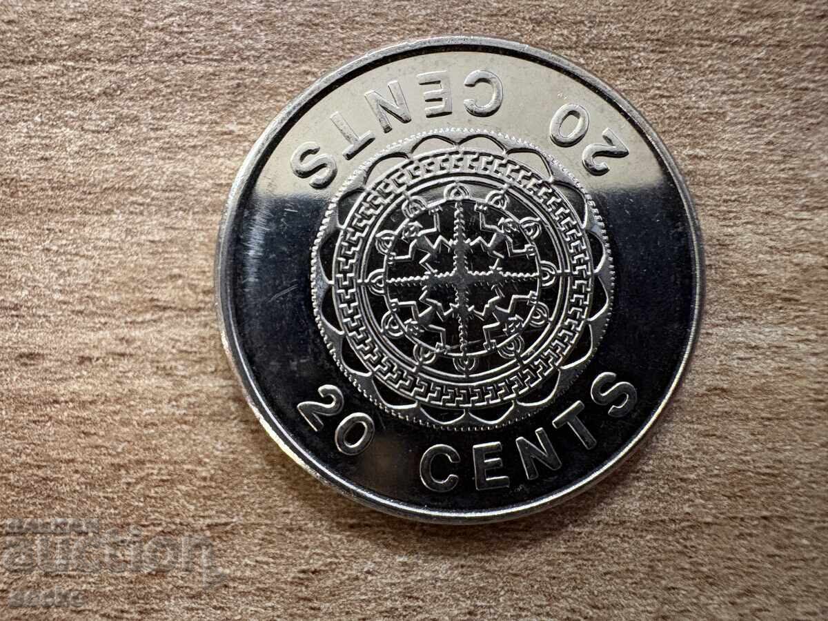 Insulele Solomon - 20 cenți (2008)
