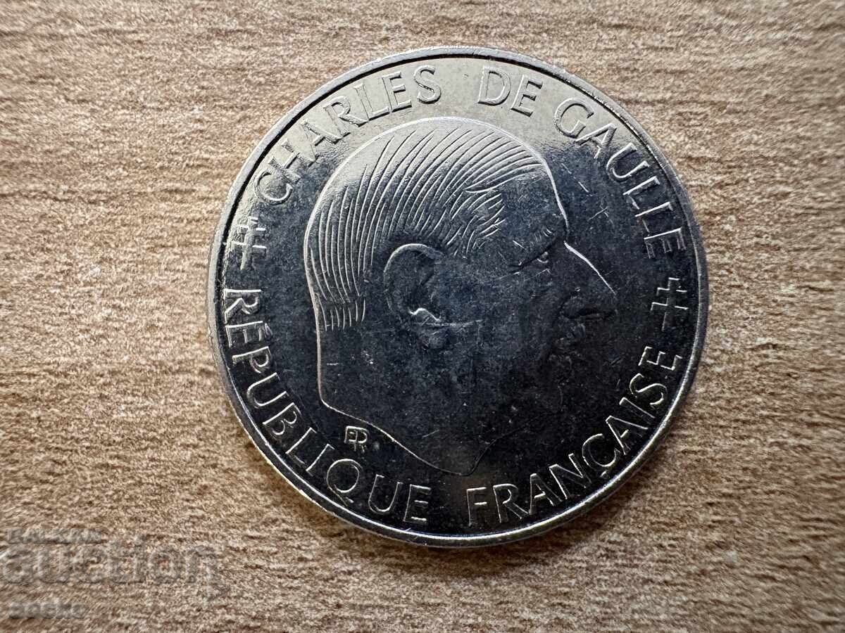 Franța - 1 franc (1988) - 30 de ani Republica a V-a cu preț € 0.80 | 1.56 BGN Franța - 1 franc (1988) - 30 de ani Republica a V-a cu preț € 0.80 | 1.56 BGN